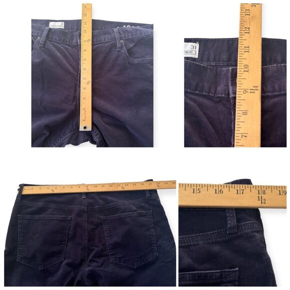 Gap 1969 Sexy Boyfriend Corduroy Pants,  Size 31, Stretch Cord, Navy Uniform - Picture 8 of 9